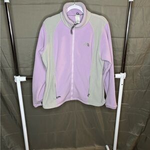 The North Face Lavender and Gray Fleece Jacket